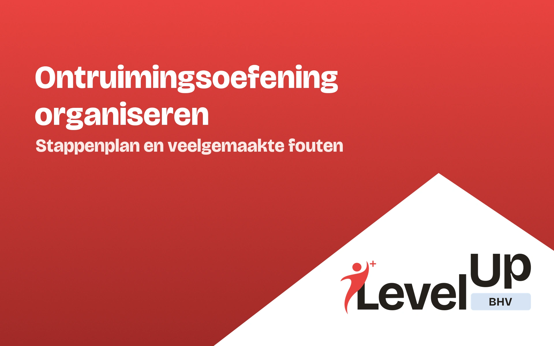 Ontruimingsoefening organiseren: stappenplan van een trainer